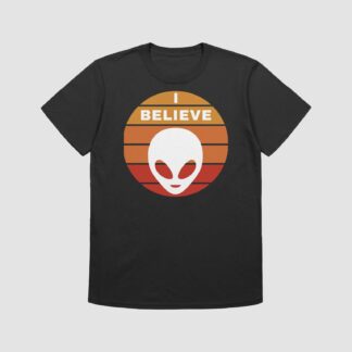 I Believe Alien T-Shirt in black