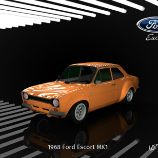 1969 ford escort in orange