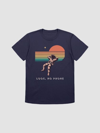 "Look, No Phone" Spaceman Astronaut T-Shirt